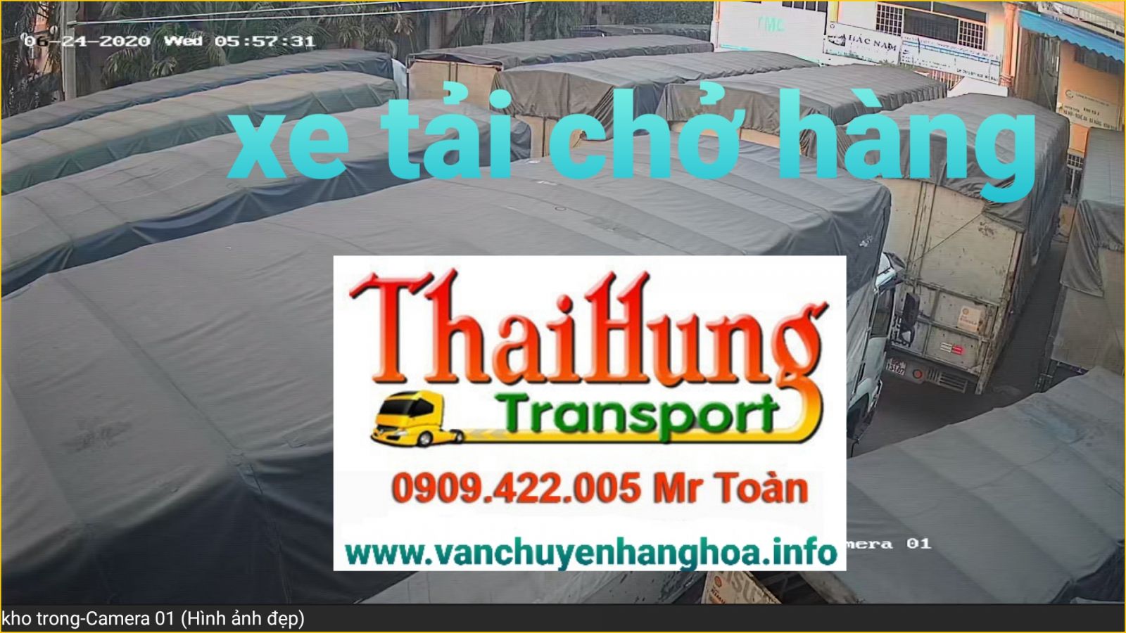 Đội xe tải vận chuyển lớn của Chành xe Bắc Nam Thái Hùng rất hùng hậu